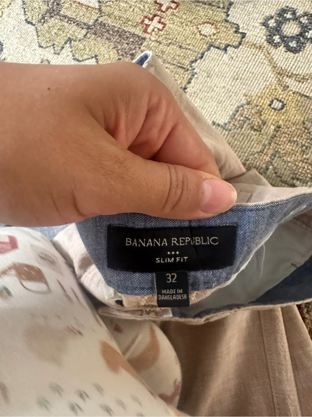 Mens Banana Republic Slim Fit Chino Shorts sz 32